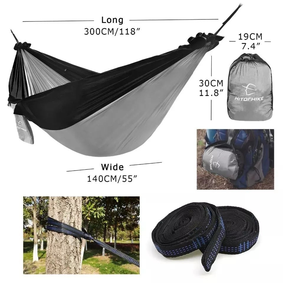 Portable Nylon Double Hammock