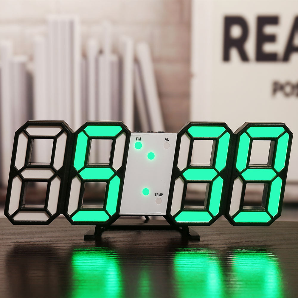 Three-Dimensional Silent Digital Wall Clock