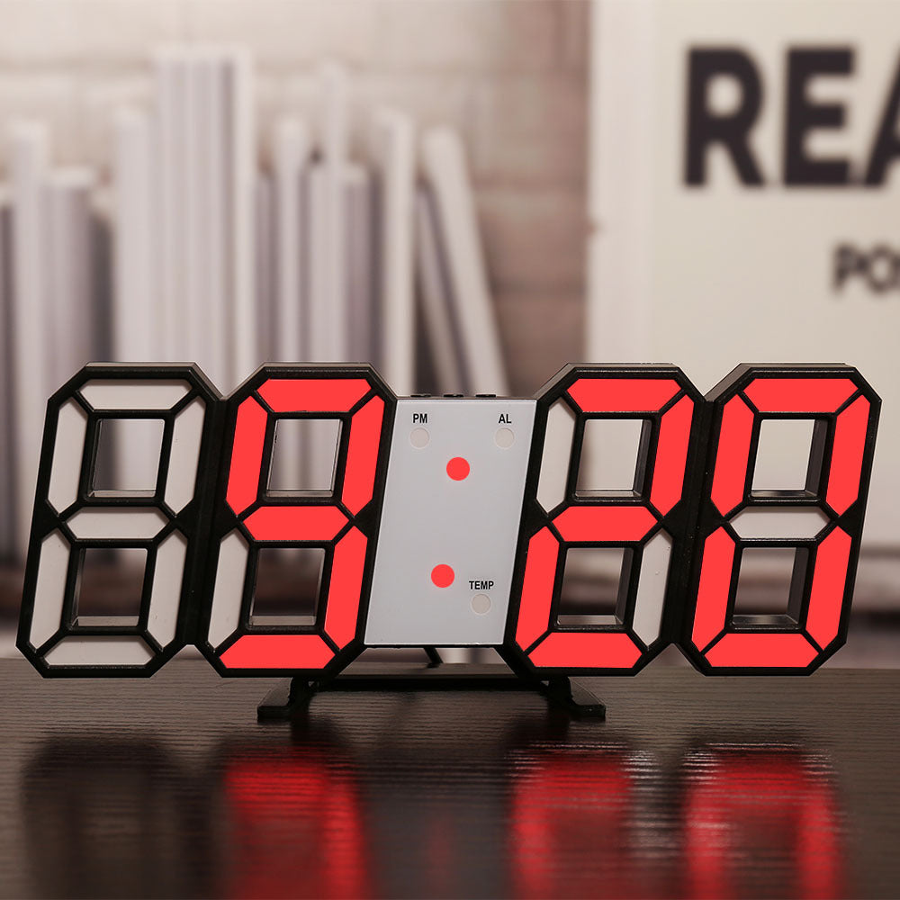 Three-Dimensional Silent Digital Wall Clock