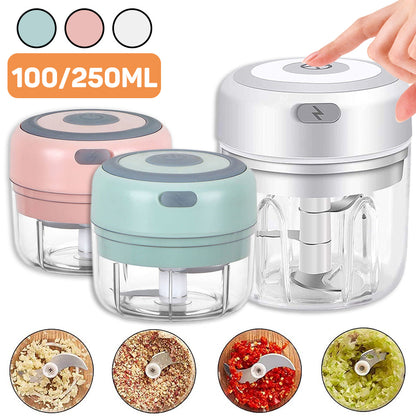 Mini Electric Garlic Chopper USB Charging Vegetable Crusher