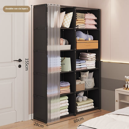 Dust-Proof Wardrobe Storage Cabinet Combination Locker