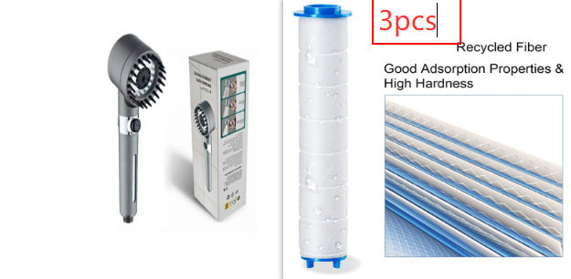 3-Modes High-Pressure Shower Head