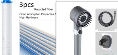 3-Modes High-Pressure Shower Head