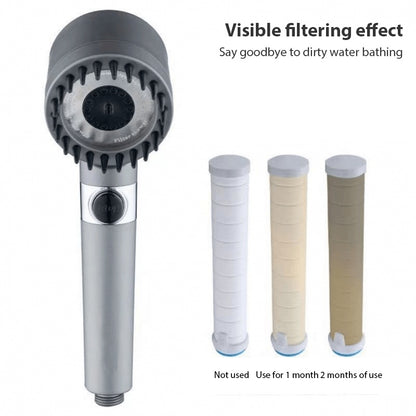 3-Modes High-Pressure Shower Head