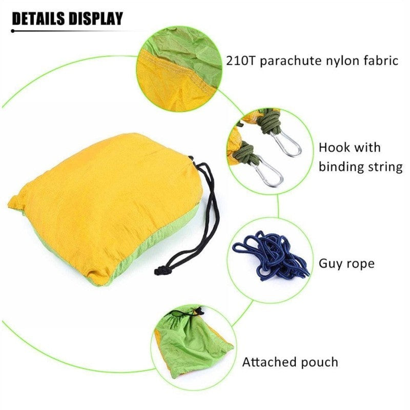 Portable Nylon Double Hammock