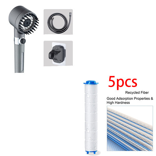 3-Modes High-Pressure Shower Head