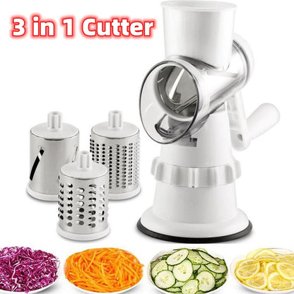 3-in-1 Vegetable Slicer Grater Chopper