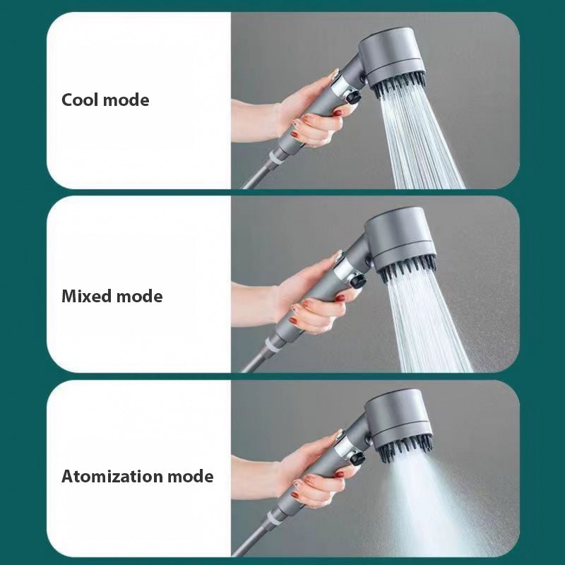 3-Modes High-Pressure Shower Head