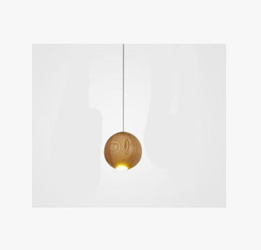 Nordic Solid Wood Ball Chandelier