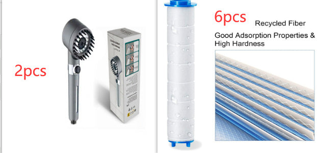 3-Modes High-Pressure Shower Head